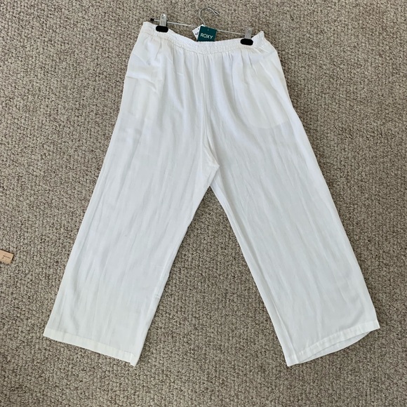 Roxy Classic White Pants - Picture 1 of 4